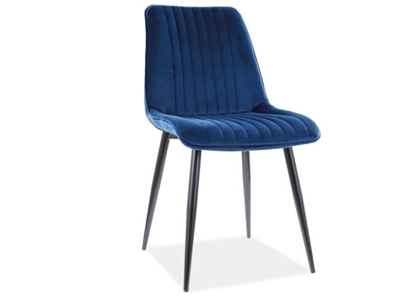 4-ių kėdžių komplektas Signal Meble Kim, tamsiai mėlynas kaina ir informacija | Virtuvės ir valgomojo kėdės | pigu.lt