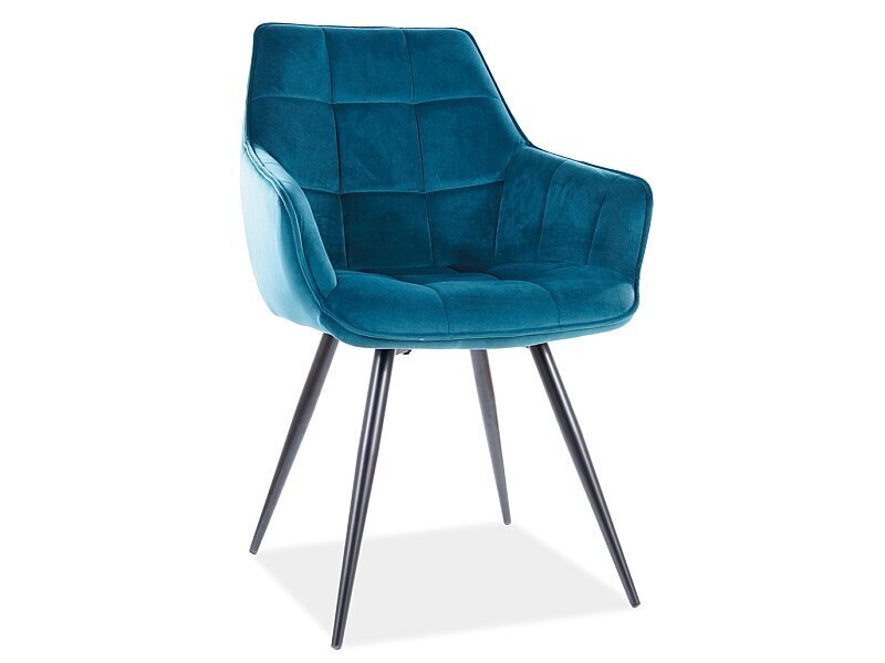 2-jų kėdžių komplektas Signal Meble Lilia, mėlynas kaina ir informacija | Virtuvės ir valgomojo kėdės | pigu.lt