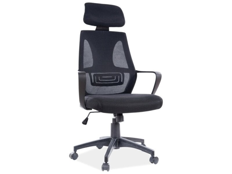 Biuro kėdė Signal Meble Q-935, juoda kaina ir informacija | Biuro kėdės | pigu.lt