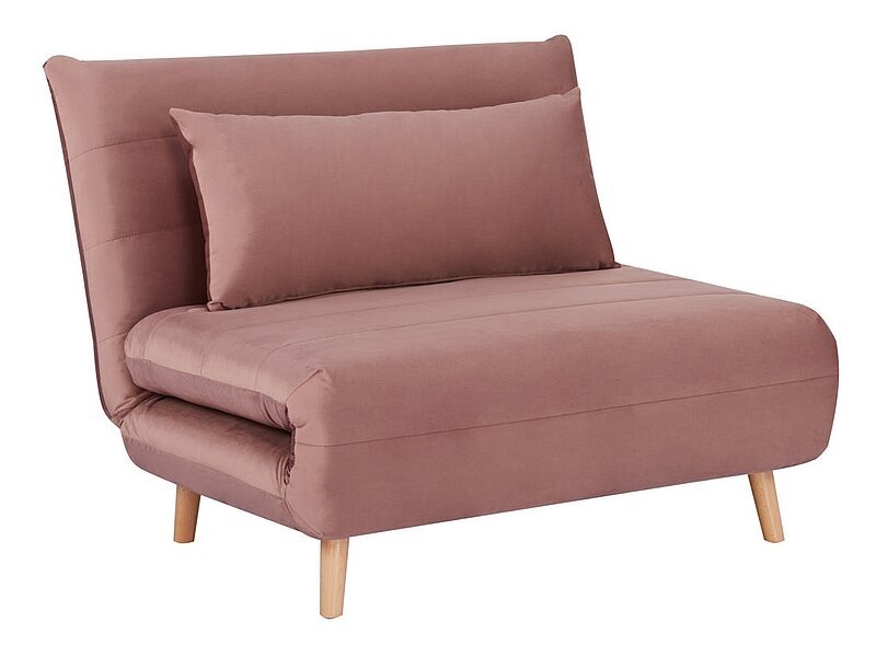 Išskleidžiamas fotelis Signal Meble Spike, rožinis kaina ir informacija | Svetainės foteliai | pigu.lt