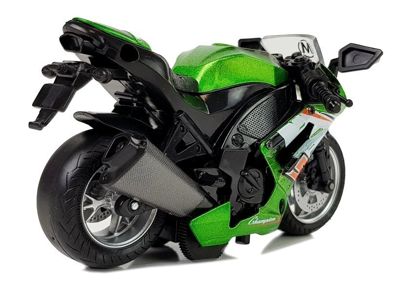 Žaislinis motociklas "Classic Motto", žalias цена и информация | Žaislai berniukams | pigu.lt