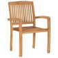 Sudedamos sodo kėdės, 8 vnt, rudos цена и информация | Lauko kėdės, foteliai, pufai | pigu.lt