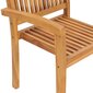 Sudedamos sodo kėdės su pagalvėlėmis, 8 vnt, rudos kaina ir informacija | Lauko kėdės, foteliai, pufai | pigu.lt