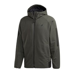 Куртка мужская Adidas BTS 3S Hooded Insulated M DZ1399, зеленая цена и информация | Мужские куртки | pigu.lt