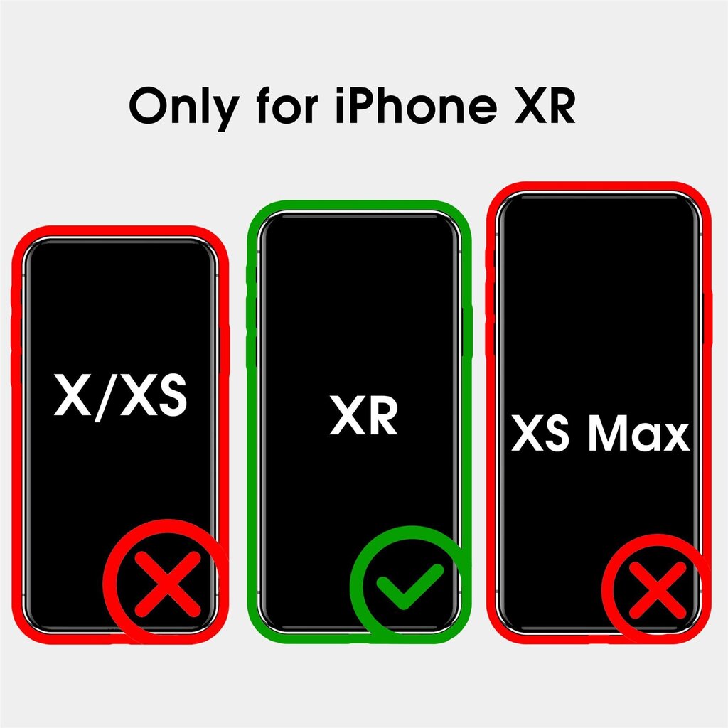 Xcessor Hybrid, skirtas Apple iPhone XR, skaidrus kaina ir informacija | Telefono dėklai | pigu.lt