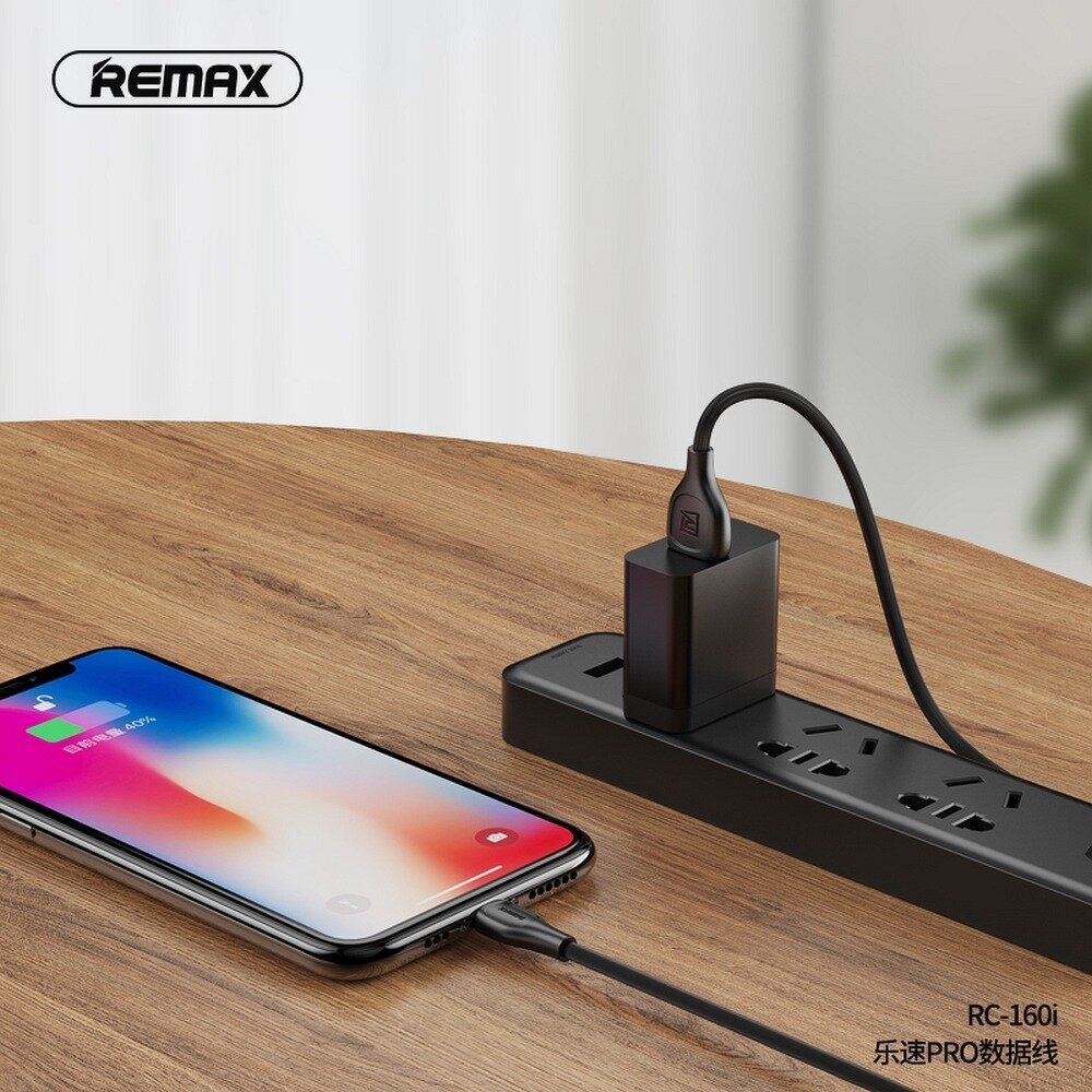 Remax laidas USB Lesu Pro 2,1A RC-160i, baltas kaina ir informacija | Laidai telefonams | pigu.lt