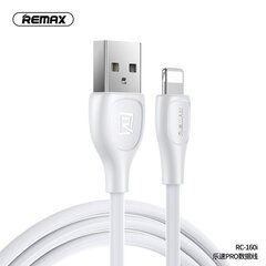 Кабель REMAX USB для iPhone Lightning 8-pin Lesu Pro 2,1A RC-160i белый цена и информация | Кабели для телефонов | pigu.lt