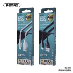 Кабель REMAX USB для iPhone Lightning 8-pin Lesu Pro 2,1A RC-160i черный цена и информация | Кабели для телефонов | pigu.lt