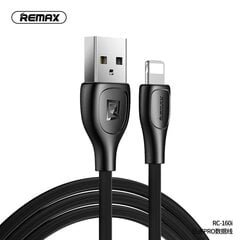 Remax laidas USB Lesu Pro 2,1A RC-160i, juodas kaina ir informacija | Remax Nešiojami kompiuteriai, priedai | pigu.lt