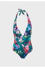 Vientisas maudymosi kostiumėlis moterims Dorina Green, žalias/rožinis kaina ir informacija | Maudymosi kostiumėliai | pigu.lt