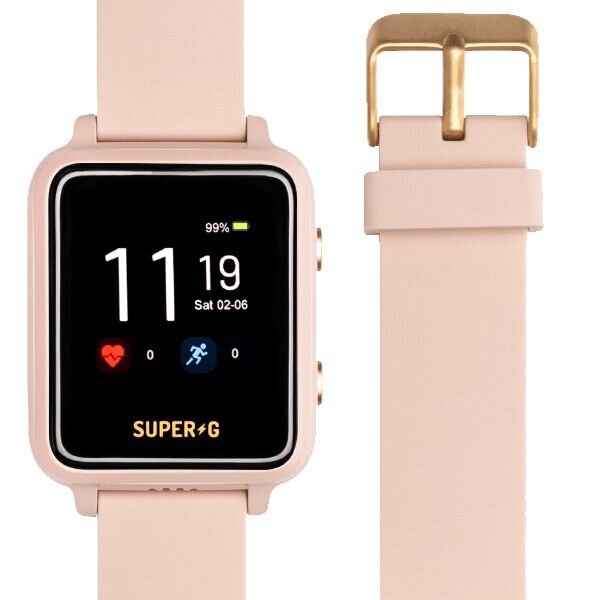 Gudrutis Super-G Active Blush Pink kaina ir informacija | Išmanieji laikrodžiai (smartwatch) | pigu.lt