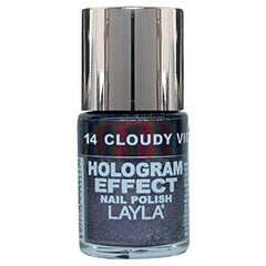 Лак Layla Cosmetics HOLOGRAM EFFECT No.14, 10 мл цена и информация | Лаки, укрепители для ногтей | pigu.lt