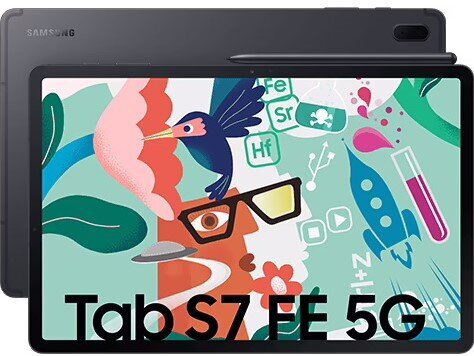 Samsung Galaxy Tab S7 FE 5G 4/64GB Black SM-T736BZKAEUE цена и информация | Planšetiniai kompiuteriai | pigu.lt