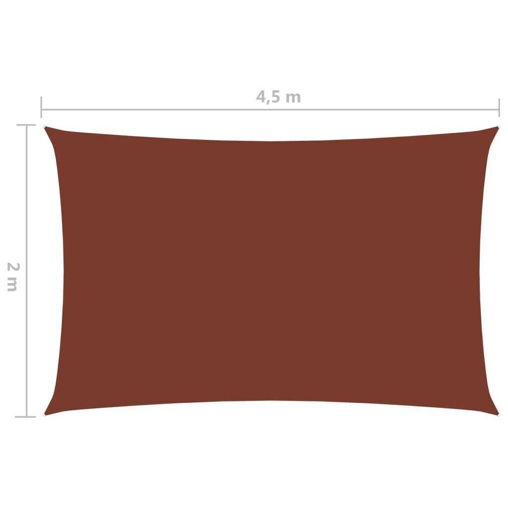 Uždanga nuo saulės, 2x4.5 m, raudona цена и информация | Skėčiai, markizės, stovai | pigu.lt