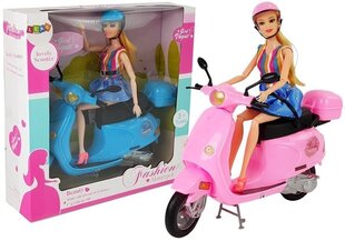 Lėlė su motoroleriu kaina ir informacija | Žaislai mergaitėms | pigu.lt