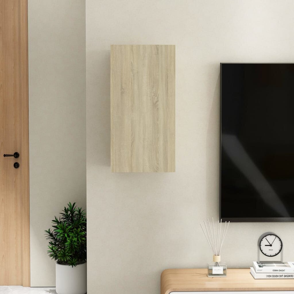 Televizoriaus spintelė, 30,5x30x60 cm, ruda kaina ir informacija | TV staliukai | pigu.lt