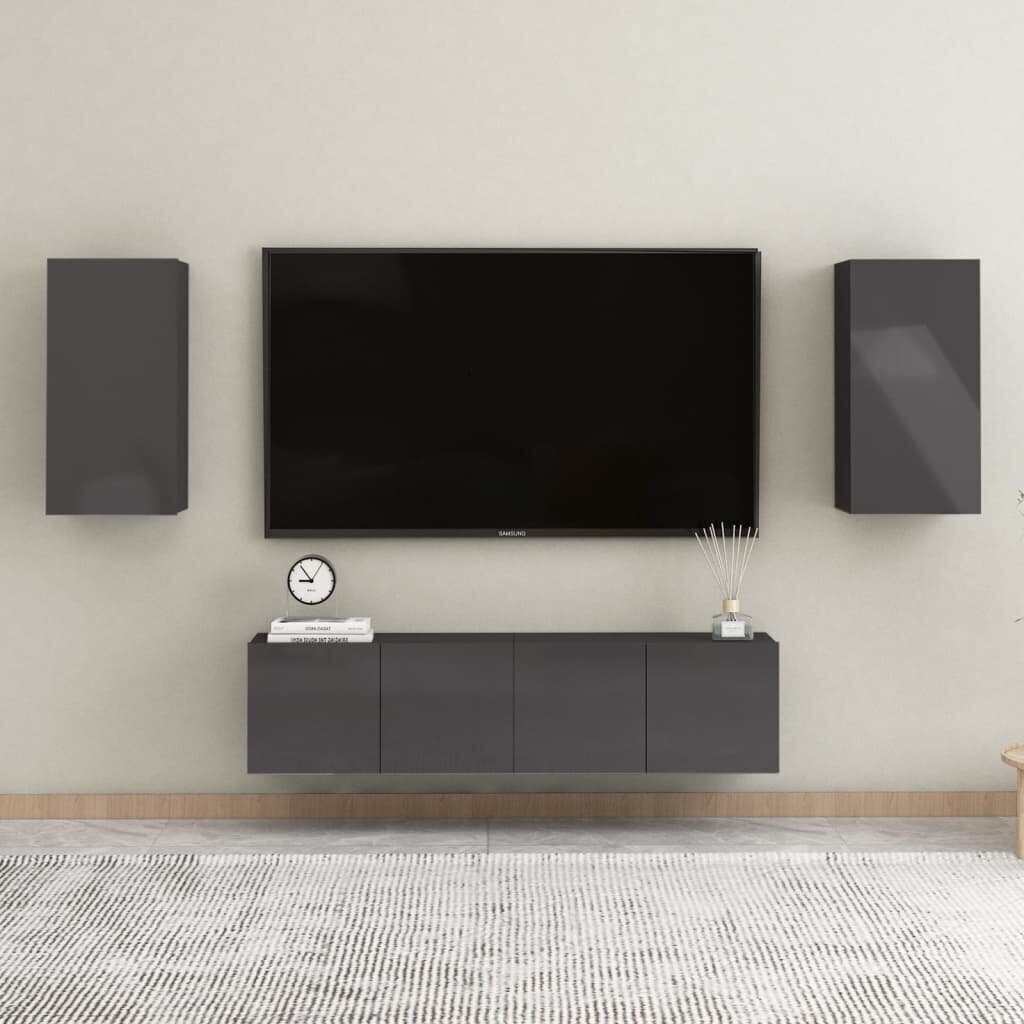 Televizoriaus spintelė, 30,5x30x60 cm, pilka kaina ir informacija | TV staliukai | pigu.lt