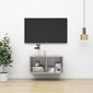 Prie sienos montuojama TV spintelė, 37x37x72 cm, pilka kaina ir informacija | TV staliukai | pigu.lt