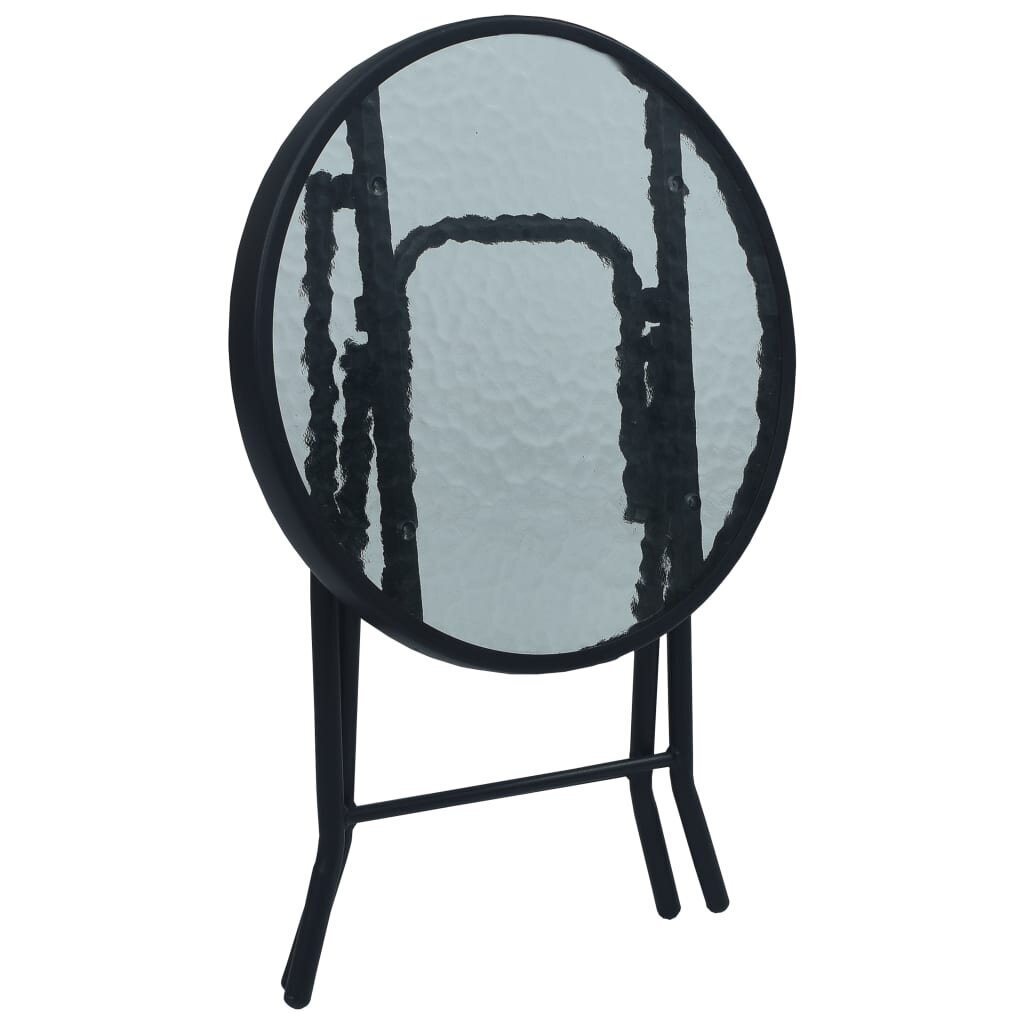 Bistro staliukas, juodos spalvos, 40x46cm цена и информация | Lauko stalai, staliukai | pigu.lt