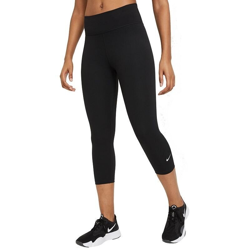 Sportinės tamprės moterims Nike One 3/4 W Leggings DD0245 010, juodos kaina ir informacija | Sportinė apranga moterims | pigu.lt