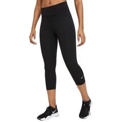 Спортивные легинсы женские Nike One 3/4 W Leggings DD0245 010, черные цена и информация | Спортивная одежда женская | pigu.lt