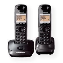 Telefonas bevielis Panasonic KX-TG2512FXT, Juoda, 2 rageliai
