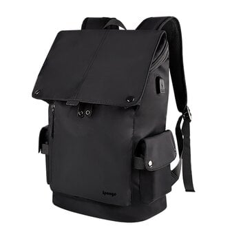 Sponge Tourist рюкзак, 15.4" с USB-соединением, черный цена и информация | Рюкзаки, сумки, чехлы для компьютеров | pigu.lt