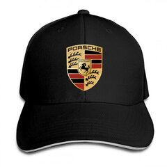 Originali Porsche kepurė, juoda kaina ir informacija | Vyriški šalikai, kepurės, pirštinės | pigu.lt