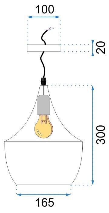 Pakabinamas šviestuvas Costa A, White kaina ir informacija | Pakabinami šviestuvai | pigu.lt