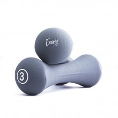 Neopreniniai hanteliai Easy Fitness 3 kg, 2 vnt. kaina ir informacija | Svoriai, svarmenys, štangos | pigu.lt