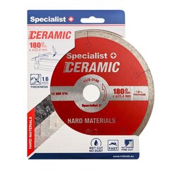 Deimantinis diskas Samedia Ceramic 180x25.4/8x1.6 mm цена и информация | Механические инструменты | pigu.lt