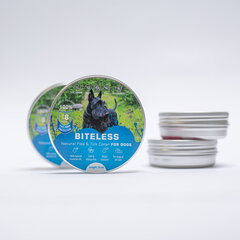 Ошейник для собак Biteless силиконовый противопаразитарный, 70 см цена и информация | Витамины, добавки, средства от паразитов для собак | pigu.lt