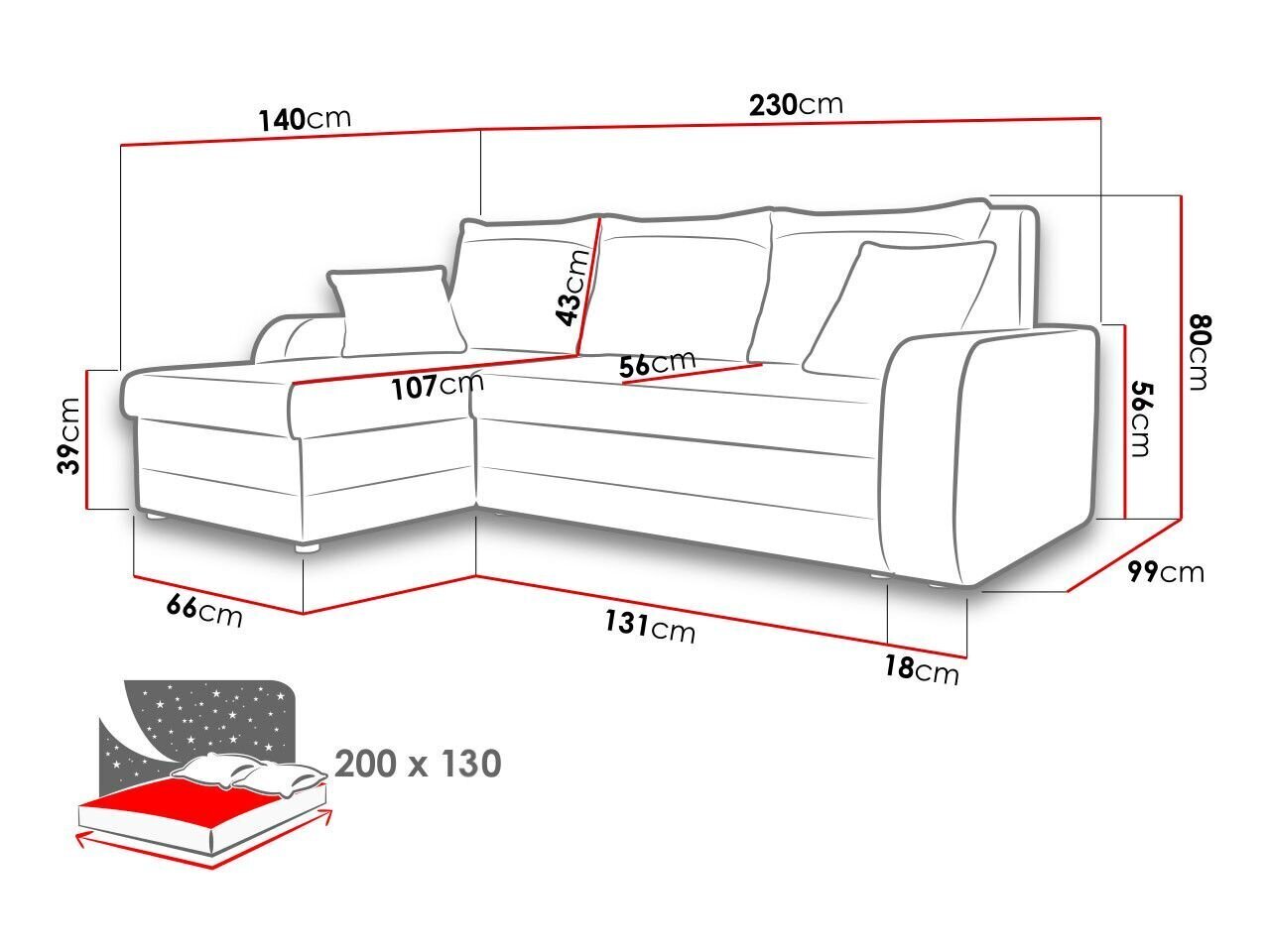 Kampinė sofa-lova Kris-M цена и информация | Minkšti kampai | pigu.lt