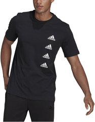 Marškinėliai vyrams Adidas M Favs Q2 GK9417, juodi kaina ir informacija | Vyriški marškinėliai | pigu.lt