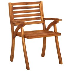 Sodo kėdės, 8 vnt, rudos kaina ir informacija | Lauko kėdės, foteliai, pufai | pigu.lt