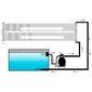 Baseino šildymo plokštės, 80x310cm, 6vnt. цена и информация | Baseinų priedai | pigu.lt