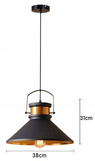 Pakabinamas šviestuvas Asti B, Black/Gold kaina ir informacija | Pakabinami šviestuvai | pigu.lt