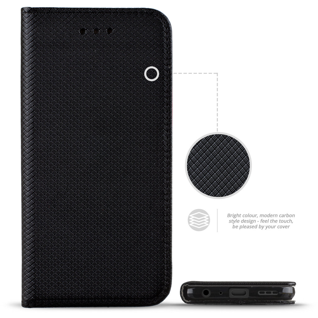 Moozy dėklas, skirtas Xiaomi Redmi Note 10 ir Redmi Note 10S, juodas kaina ir informacija | Telefono dėklai | pigu.lt