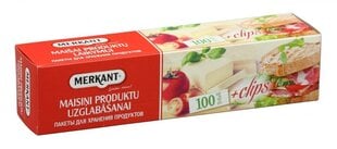 Мешки для хранения продуктов Merkant 18x28см, 100 шт. цена и информация | Формы, посуда для выпечки | pigu.lt