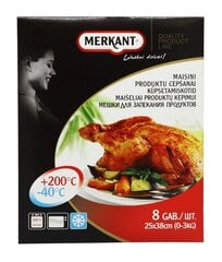 Пакеты для запекания Merkant 25x38см, 8 шт. цена и информация | Формы, посуда для выпечки | pigu.lt