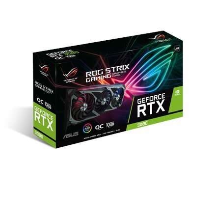 VGA Asus RTX3080 ROG Strix O10G V2-GAMING LHR kaina ir informacija | Vaizdo plokštės (GPU) | pigu.lt