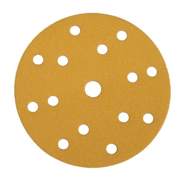 Šlifavimo diskas Mirka Gold 150mm H15 P500 grip Pakuotėje 100 vnt. цена и информация | Šlifuokliai | pigu.lt