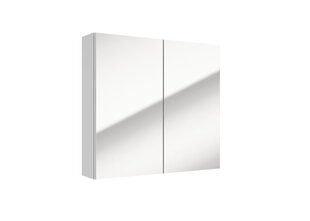 Подвесной шкафчик для ванной комнаты с зеркалом Defra Uni E65 242-E-06501, белый цена и информация | Шкафчики для ванной | pigu.lt