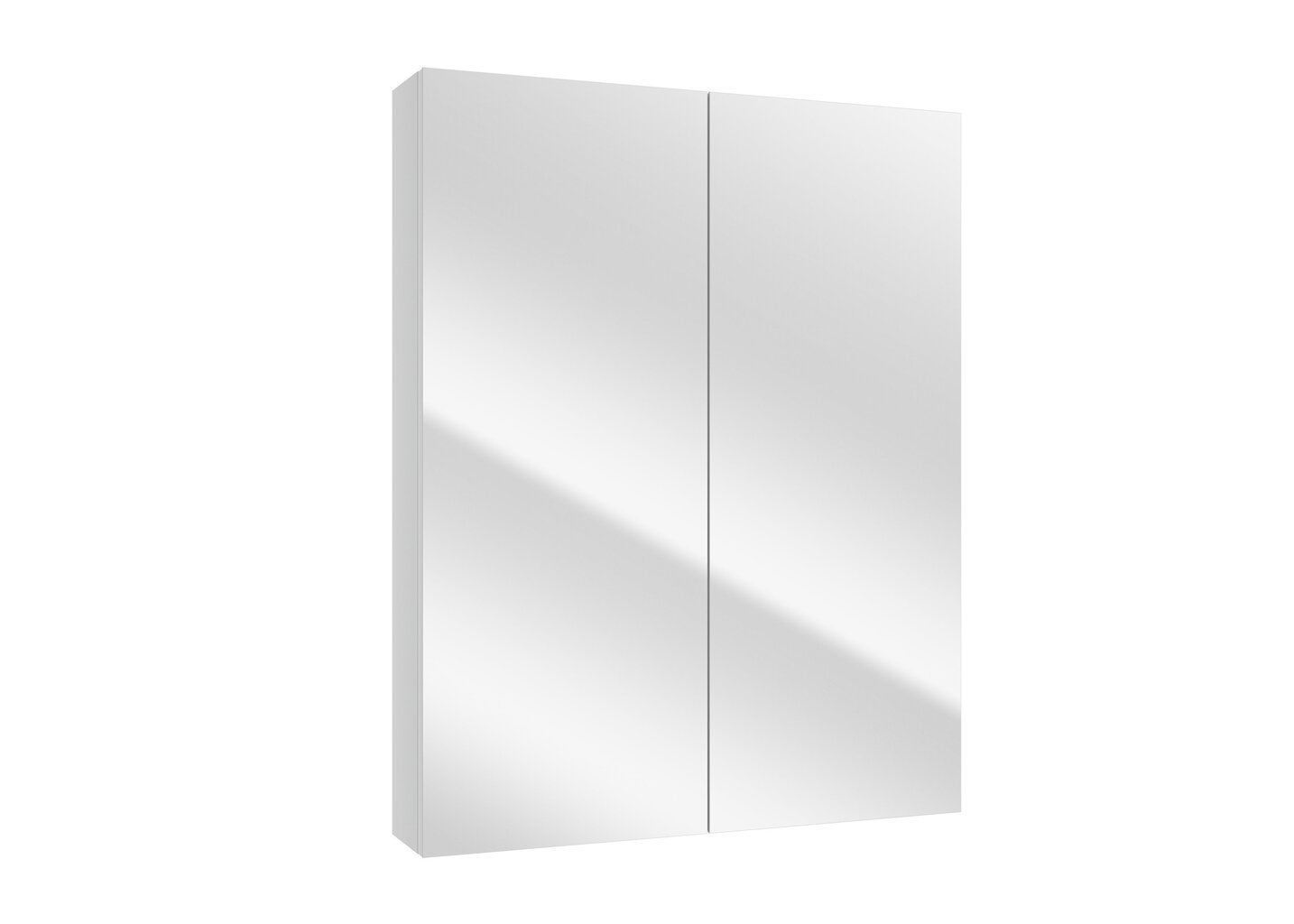 Pakabinama vonios spintelė su veidrodžiu Defra Gizmo E60 190-E-06007, balta kaina ir informacija | Vonios spintelės | pigu.lt