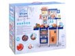 Didelė vaikiška virtuvėlė su šaldytuvu ir orkaite, 100x80x30 cm, mėlyna kaina ir informacija | Žaislai mergaitėms | pigu.lt