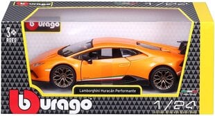 Automobilis Bburago Lamborghini Huracan 1:24 Orange kaina ir informacija | Žaislai berniukams | pigu.lt