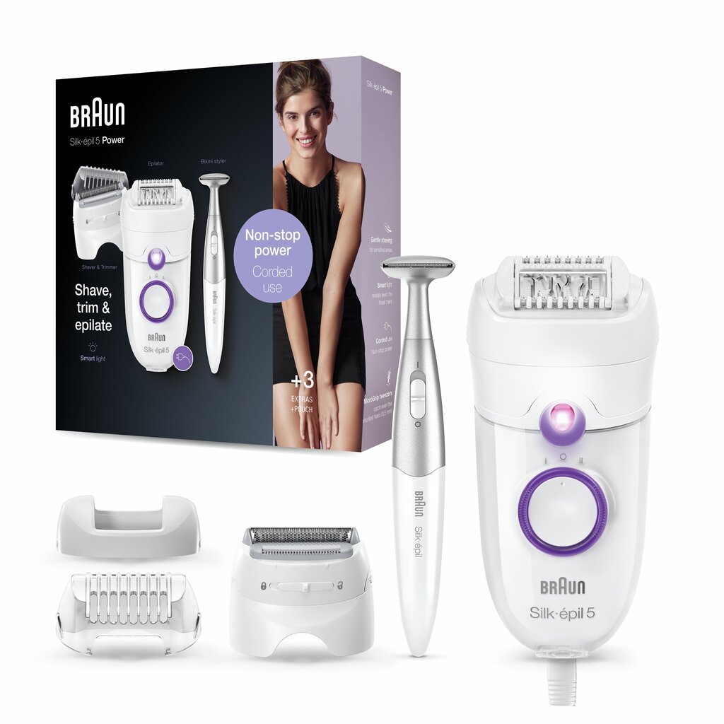 Braun Silk-épil SE5825P kaina ir informacija | Epiliatoriai | pigu.lt