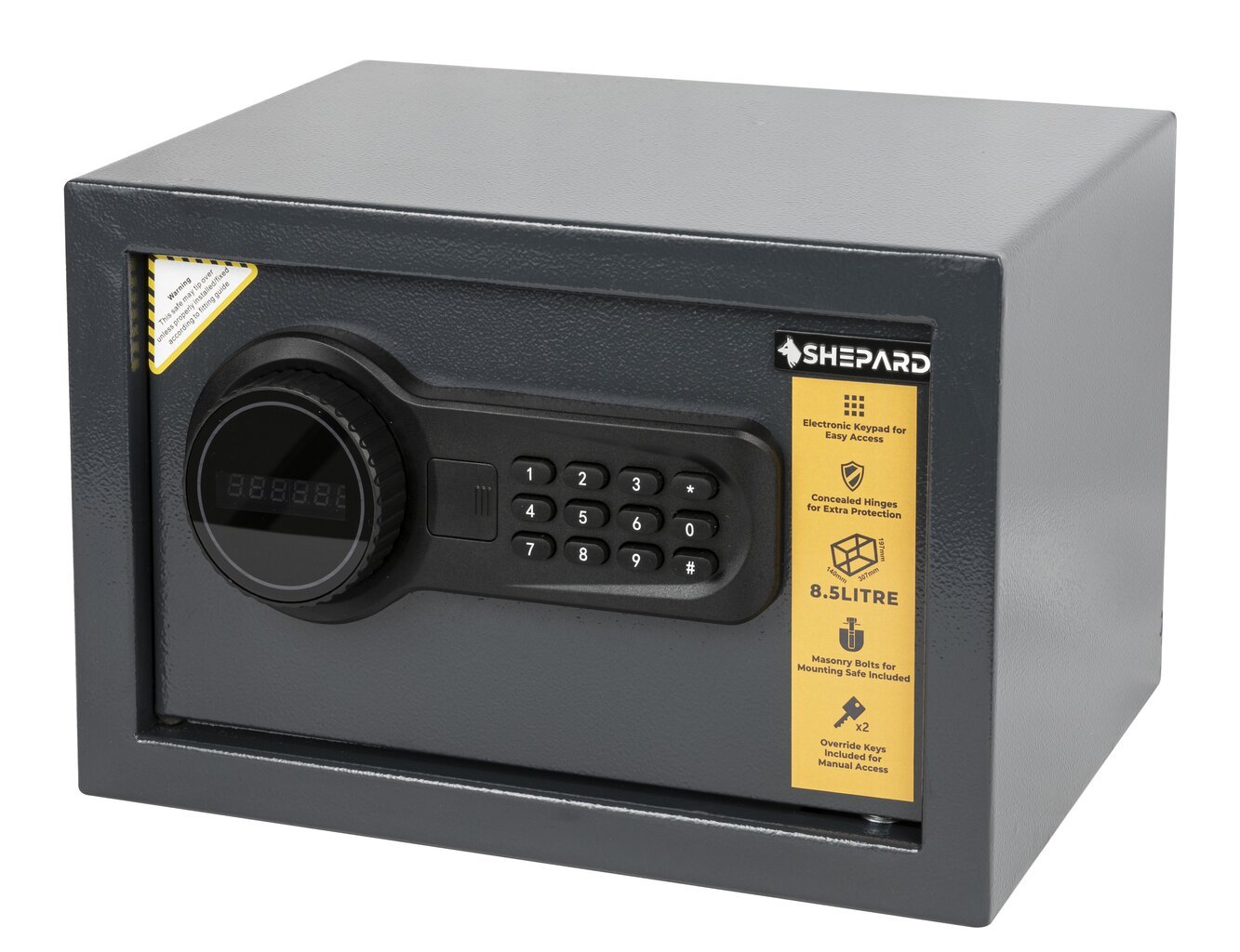 Seifas su elektronine spyna ir LCD ekranu Shepard Rex 20 цена и информация | Seifai | pigu.lt