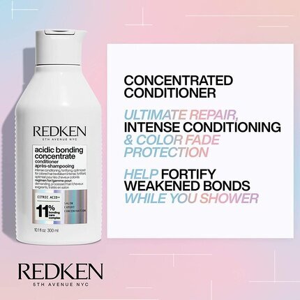 Koncentruotas kondicionierius Redken Acidic Bonding Concentrate, 300 ml kaina ir informacija | Balzamai, kondicionieriai | pigu.lt