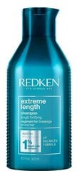 Укрепляющий шампунь для поврежденных волос Redken Extreme Length, 300 мл цена и информация | Шампуни | pigu.lt